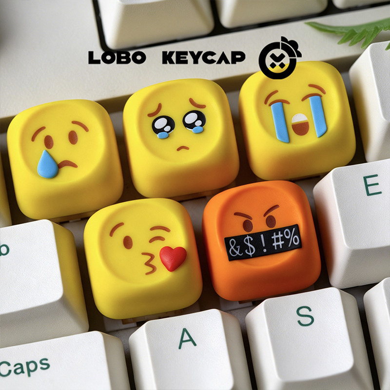 Gaming Keyboard Emoji - Gorące Emoji Keycapy Kawaii Personalizowane Żywiczne