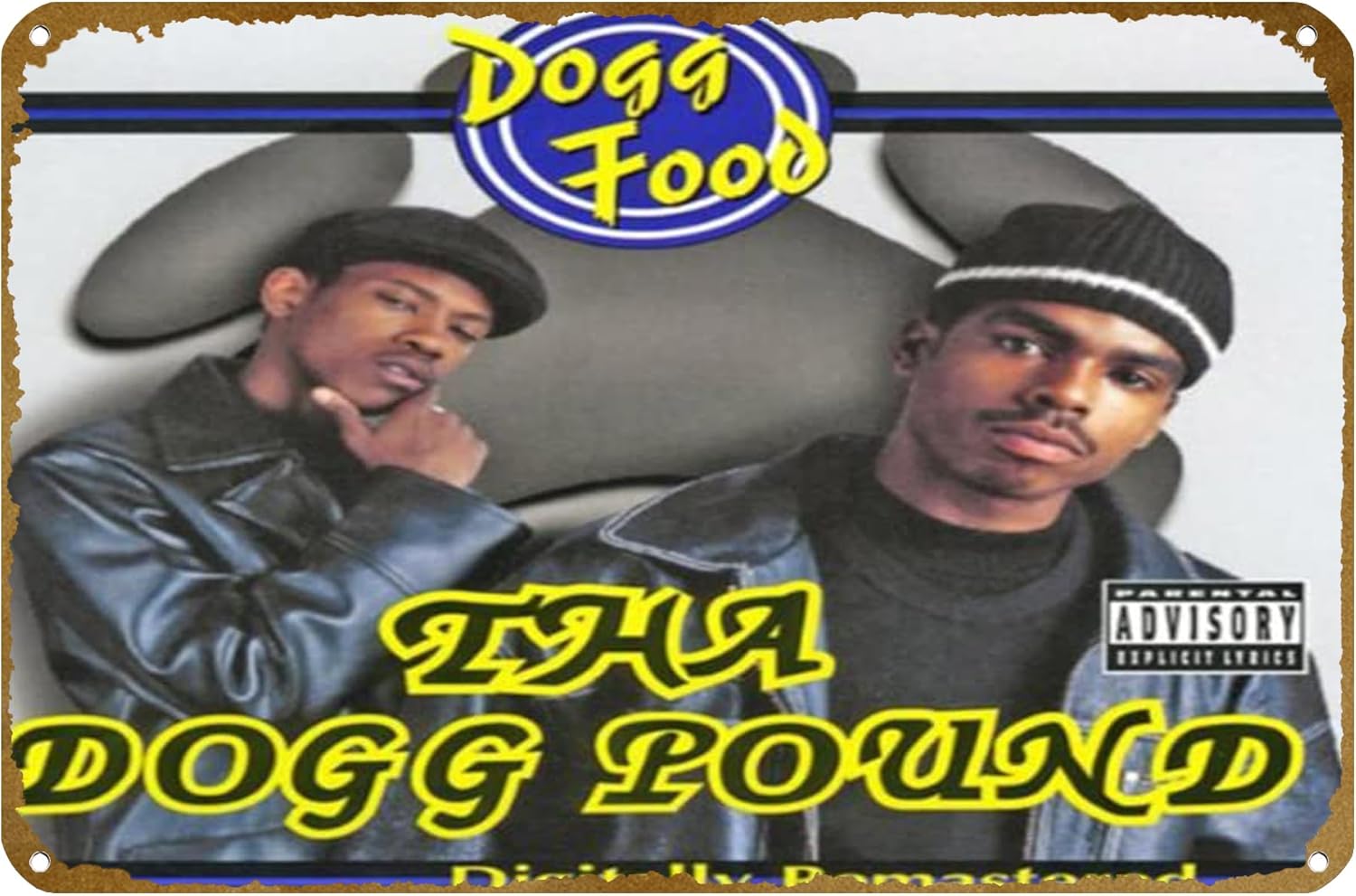 Brass Weight Plate - Plakat Metalowy Tha Dogg Pound Let's