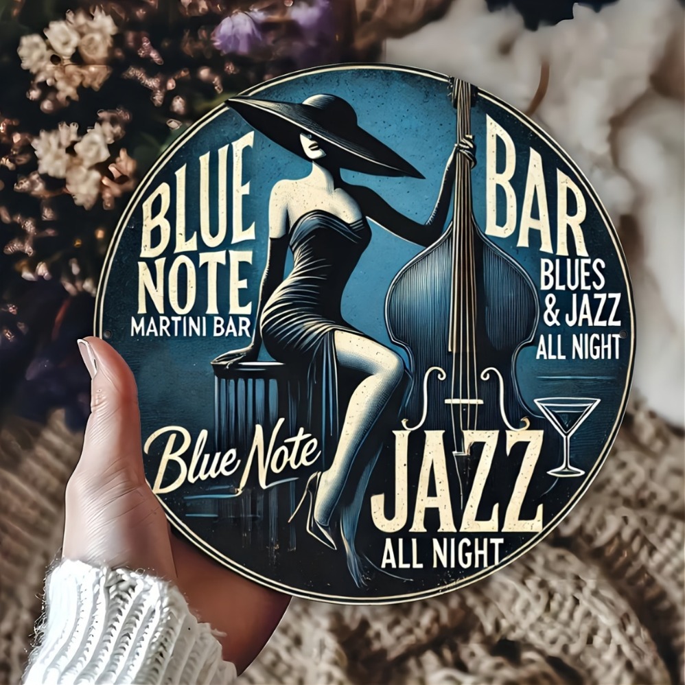 Brass Weight Plate - Blue Note Jazz Martini Bar Vintage