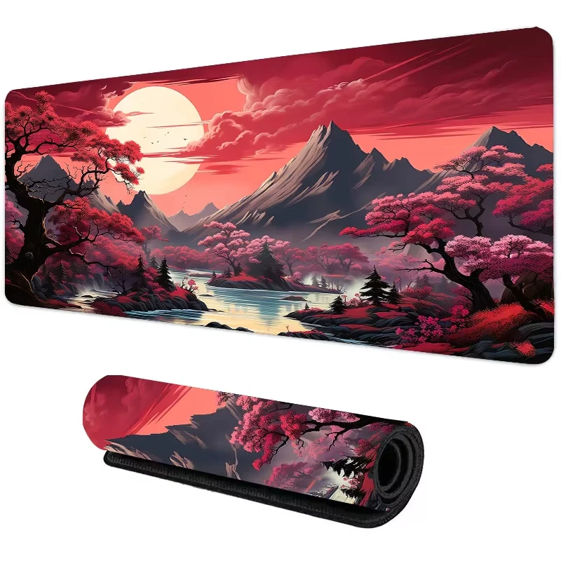 Gaming Keyboard Nearby - Podkładka pod mysz silikonowa Sunset Mountain