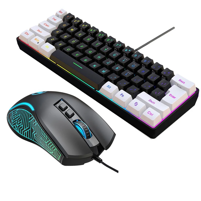 Gaming Keyboard And Mouse Combo - Zestaw Klawiatura i Mysz 60% do