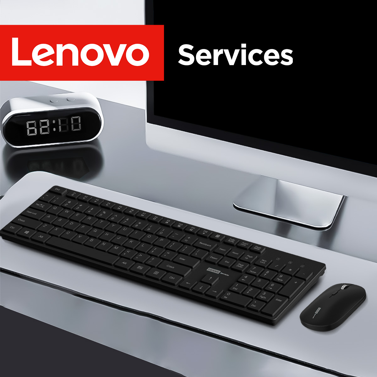 Gaming Keyboard And Mouse Wireless - Bezprzewodowy zestaw klawiatura i mysz Lenovo