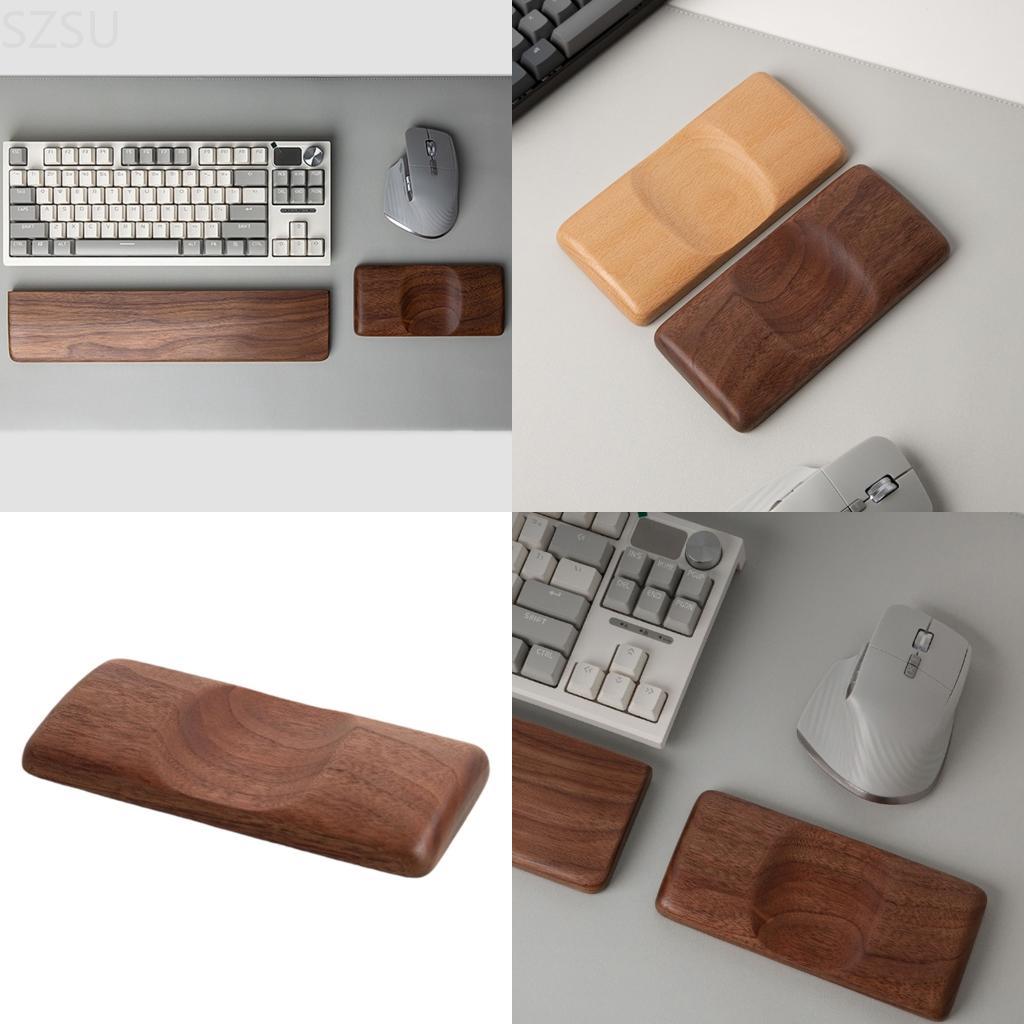 Wrist Rest Wood - SZSU Drewniana podpórka nadgarstek myszy z