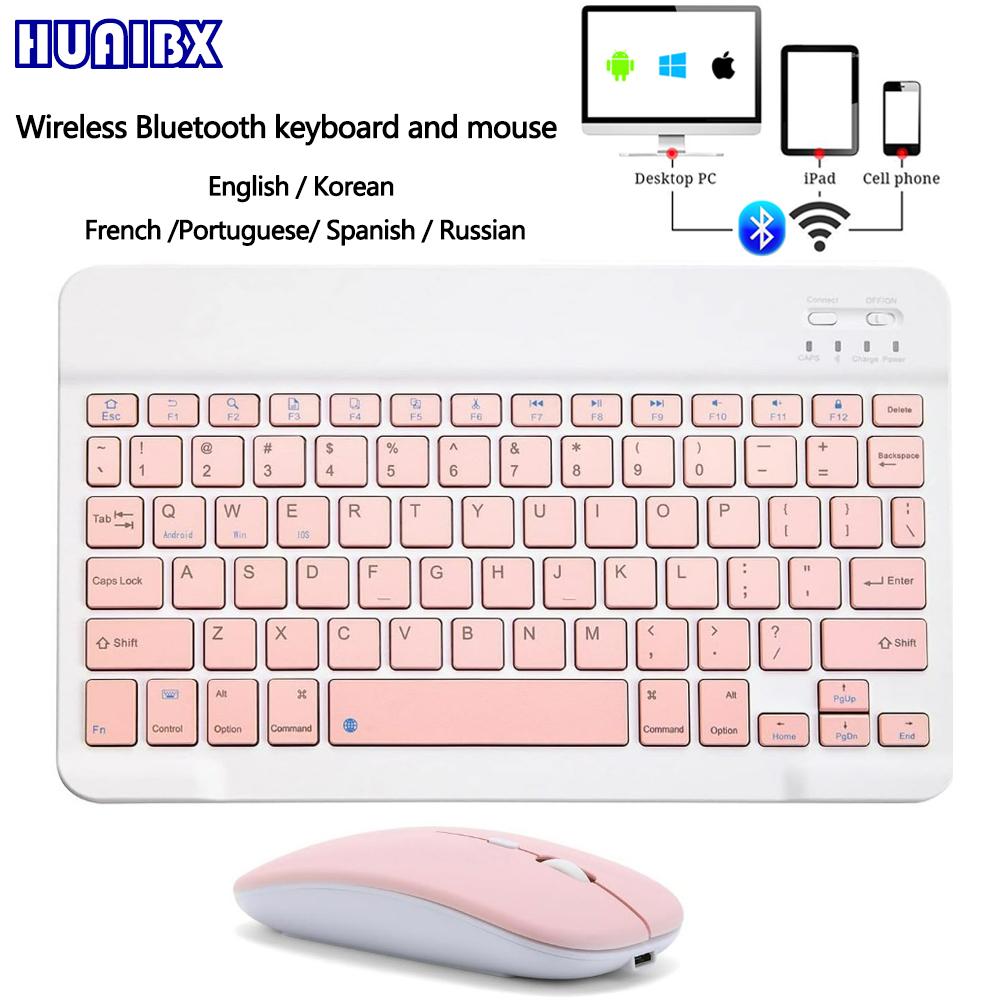 Gaming Keyboard And Mouse Wireless - 10-calowa bezprzewodowa mini klawiatura Bluetooth do