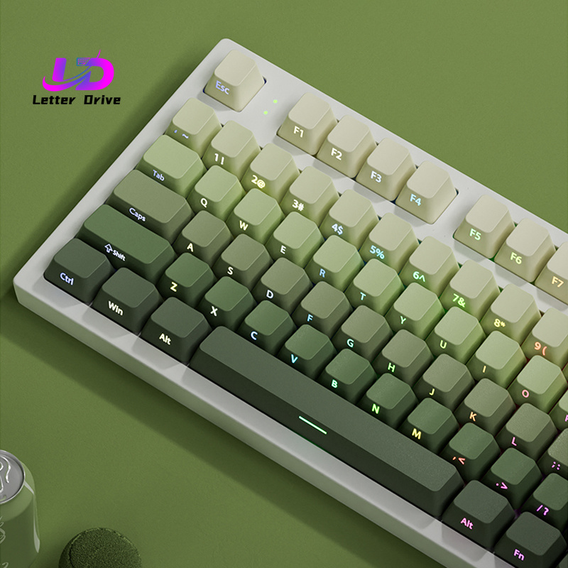 Gaming Keyboard Typewriter - 135 Klawiszy Cherry Profile Green Grape