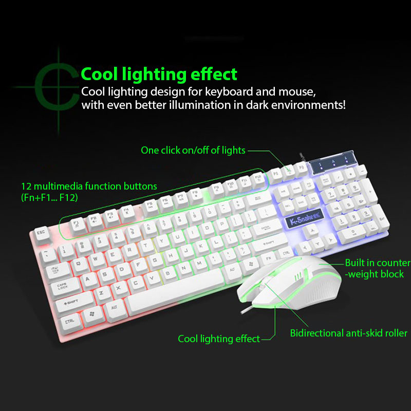 Zestaw klawiatury i myszy KM32 – Gaming Keyboard And Mouse Combo recenzja i cena
