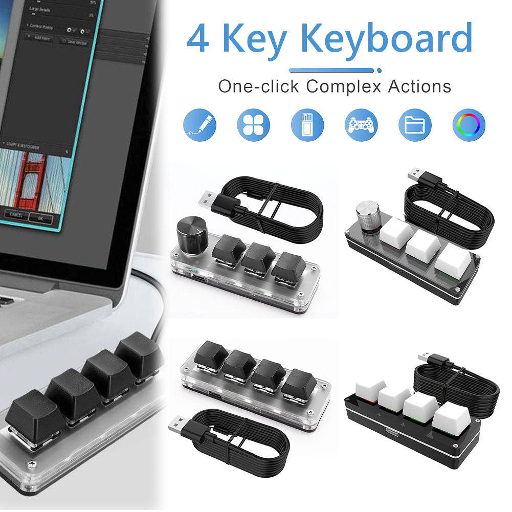 Przewodowa mechaniczna klawiat – Gaming Keyboard 1 Hand recenzja i cena