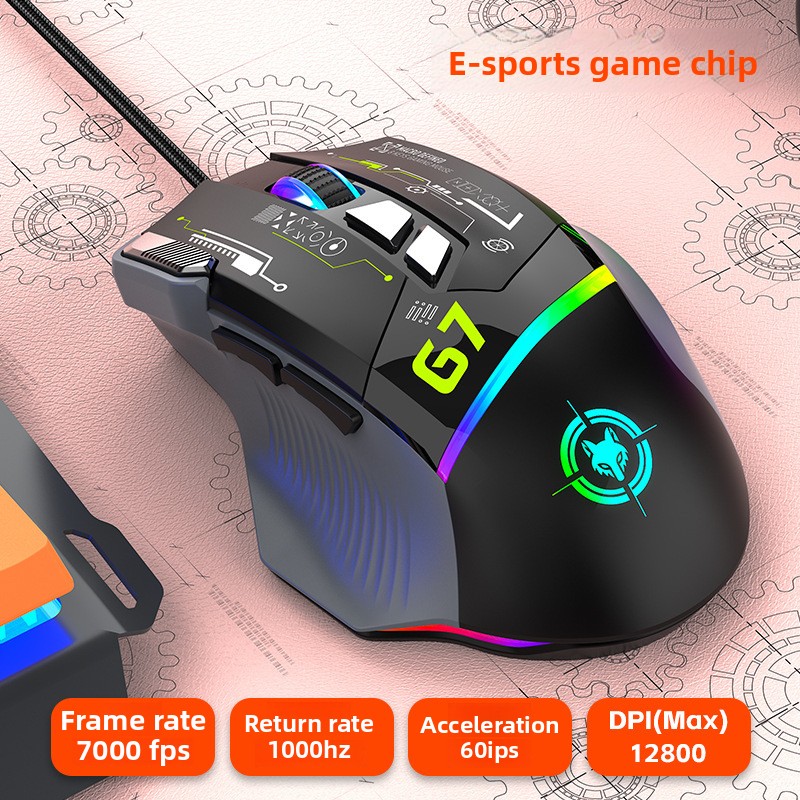 Przewodowa mysz gamingowa G6,  – Gaming Keyboard 1 Hand recenzja i cena