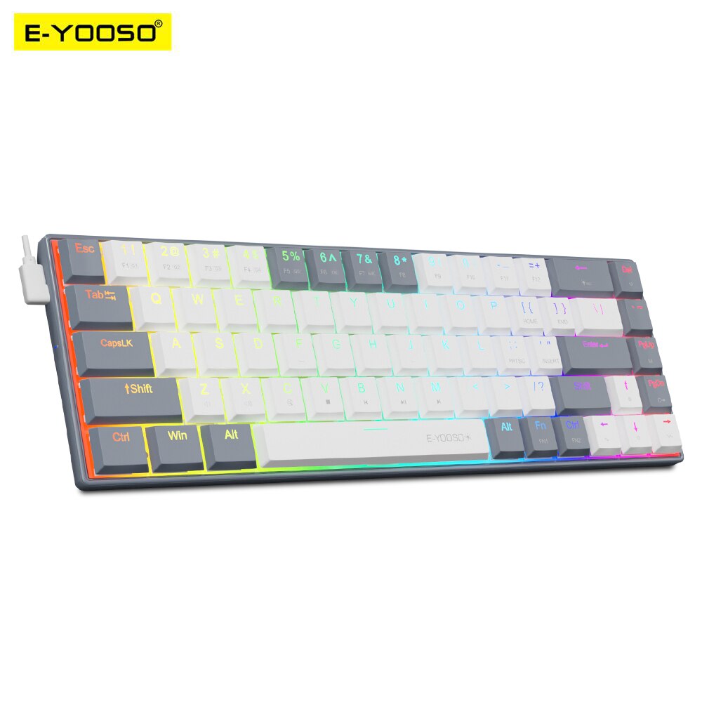 E-YOOSO A68 RGB Mini Slim USB  – Gaming Keyboard Mobile recenzja i cena