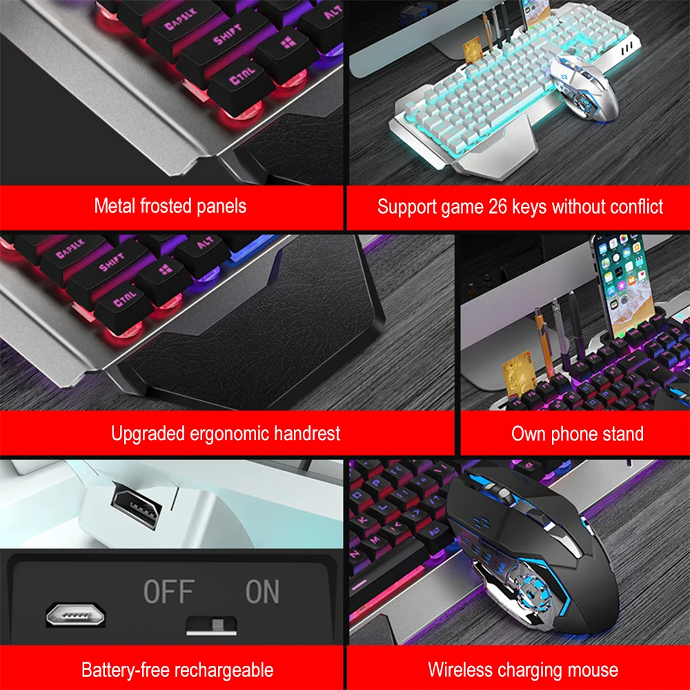 K680 akumulator 2.4G bezprzewo – Gaming Keyboard And Mouse Wireless recenzja i cena