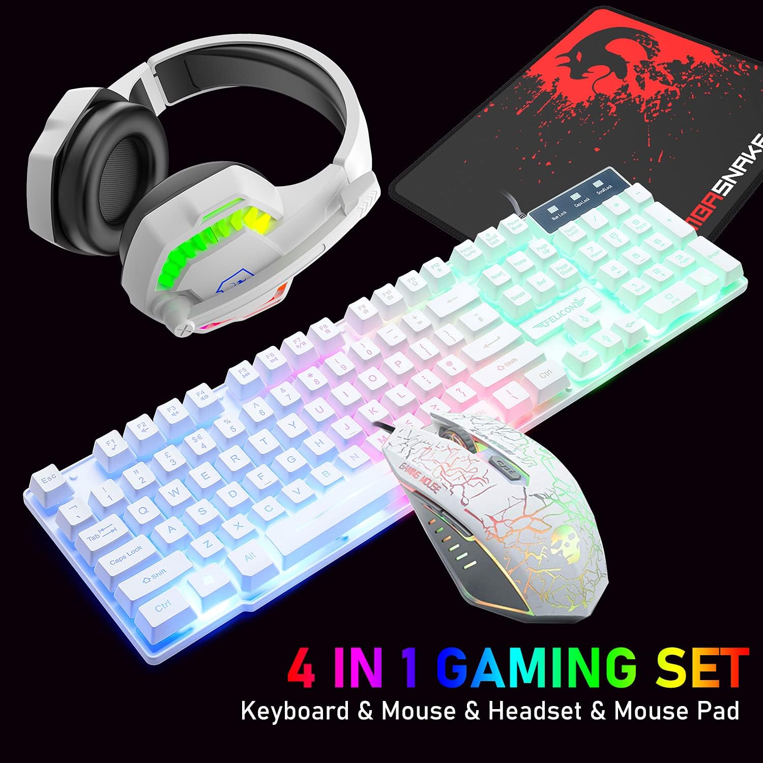MAMBASNAKE T11 UK 100% Zestaw  – Gaming Keyboard And Mouse Combo recenzja i cena