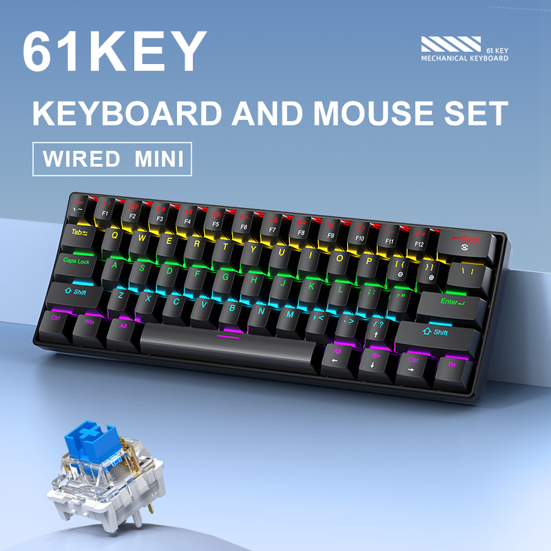 APAYADO K61 Mini Klawiatura Me – Gaming Keyboard And Mouse Combo recenzja i cena