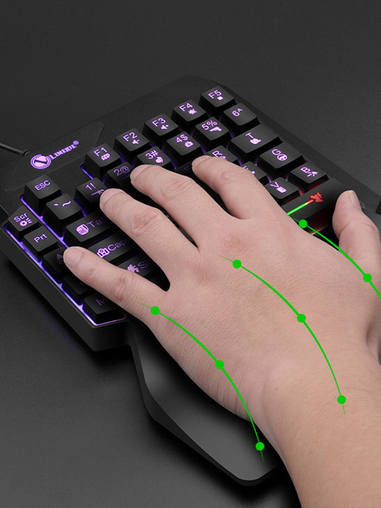 Mechaniczna, jednoręczna, prze – Gaming Keyboard 1 Hand recenzja i cena