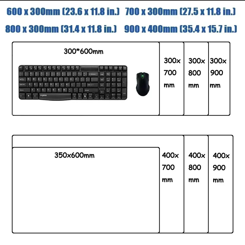 Mairuige XXL DIY Anime Podkład – Gaming Keyboard Mouse recenzja i cena