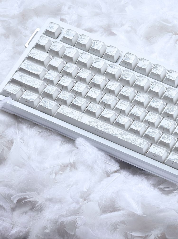 Klawisze z wzorem piór, profil – Gaming Keyboard Tkl recenzja i cena