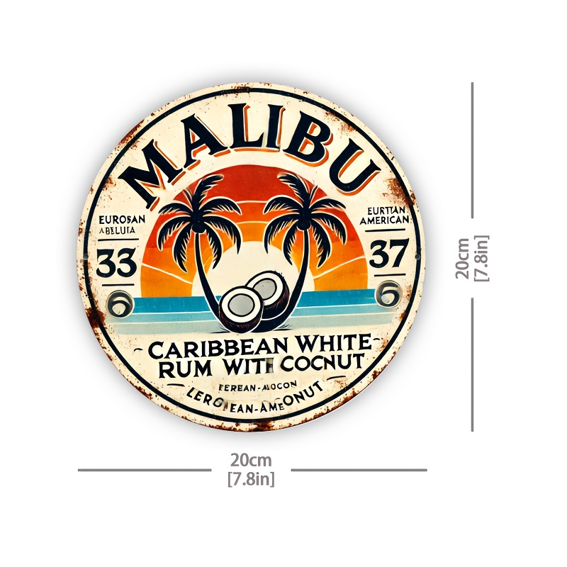 Vintage Malibu Rum Coconut Alu – Brass Weight Plate recenzja i cena