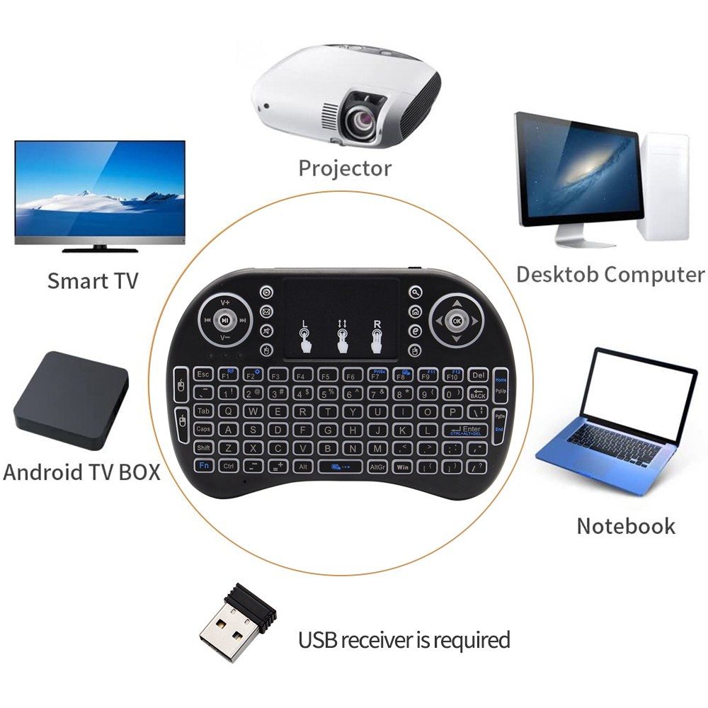 Podświetlany angielski rosyjsk – Gaming Keyboard And Mouse Wireless recenzja i cena
