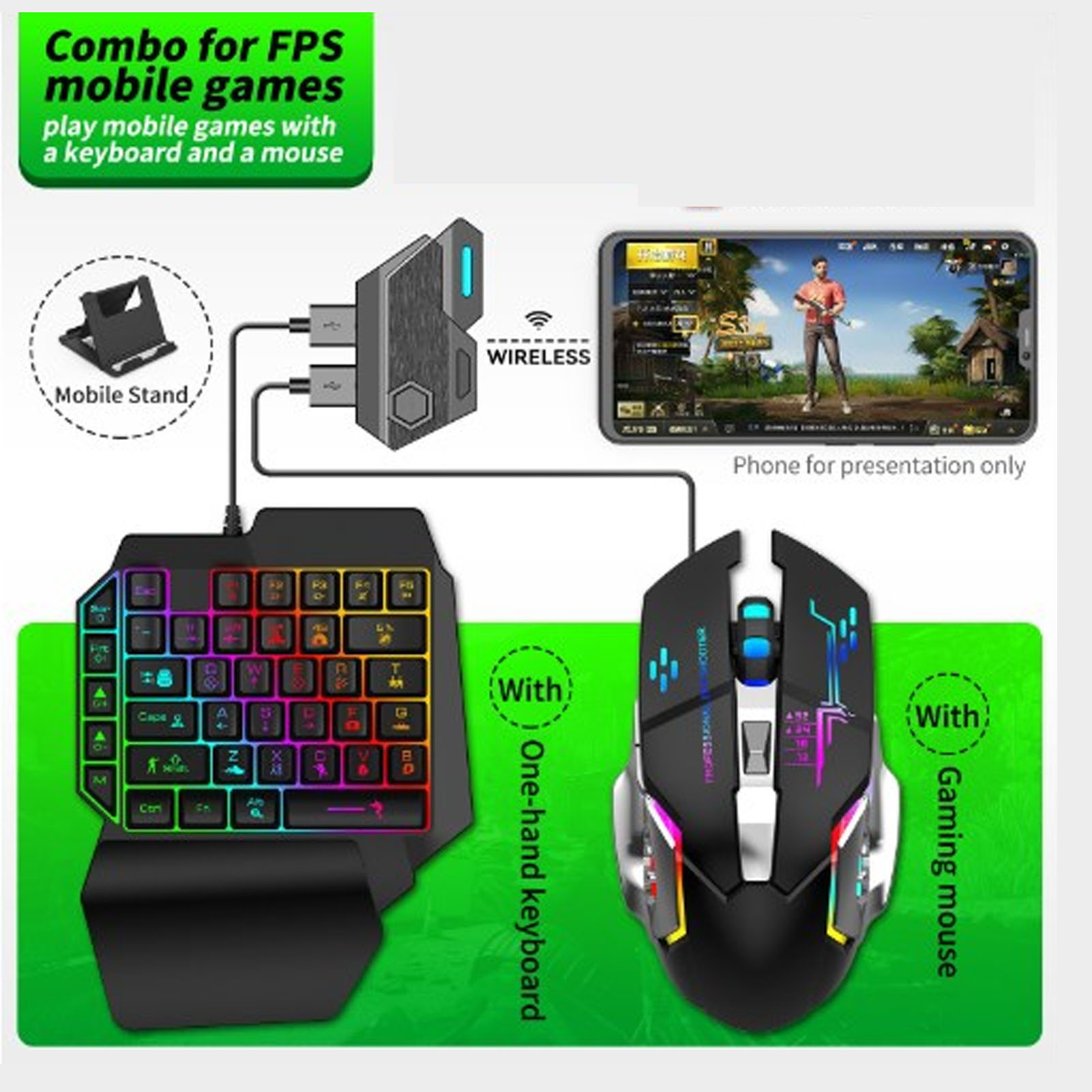 Zestaw do gier mobilnych: klaw – Gaming Keyboard And Mouse Combo recenzja i cena