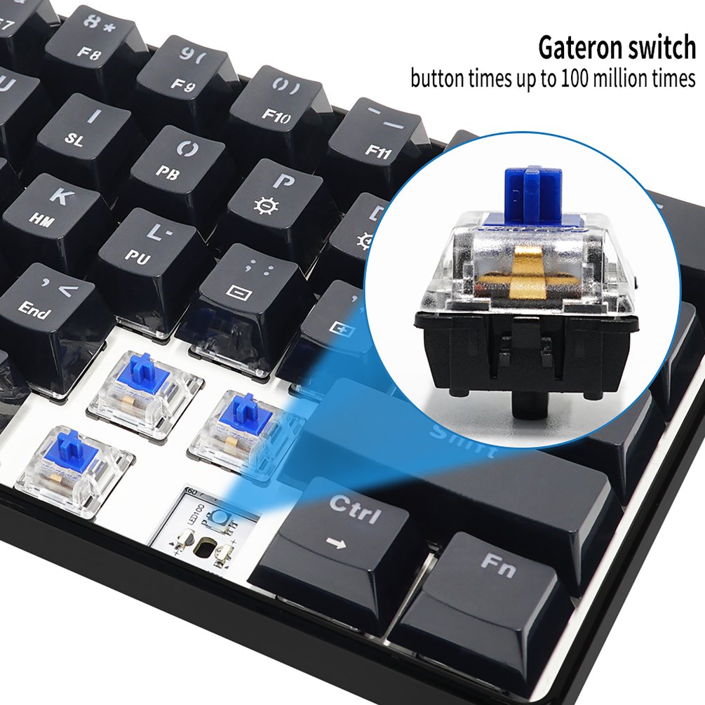 SKYLOONG GK61 Mini przenośna 6 – Gaming Keyboard Mobile recenzja i cena